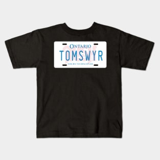 Tom Sawyer License Plate Kids T-Shirt